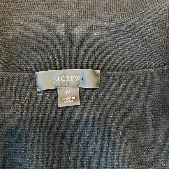 J.CREW Women's Open Front Cardigan Size M In Black - Picture 5 of 7